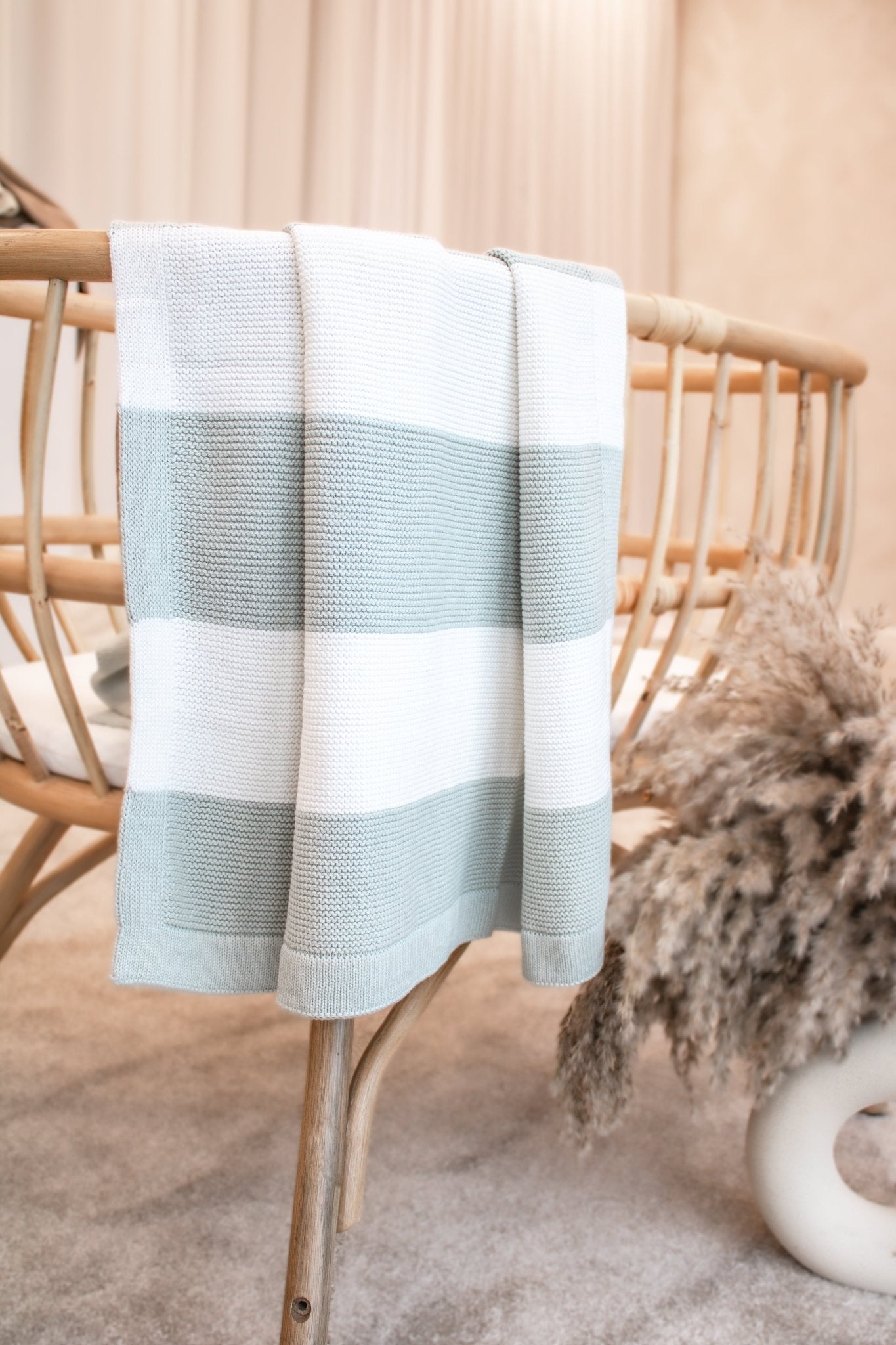 Striped Blanket | Sage Green