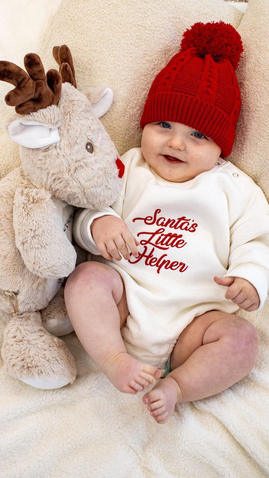 Santa’s Little Helper | Bubble Romper | Christmas