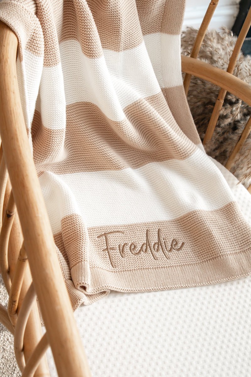 Striped Blanket | Soft Beige