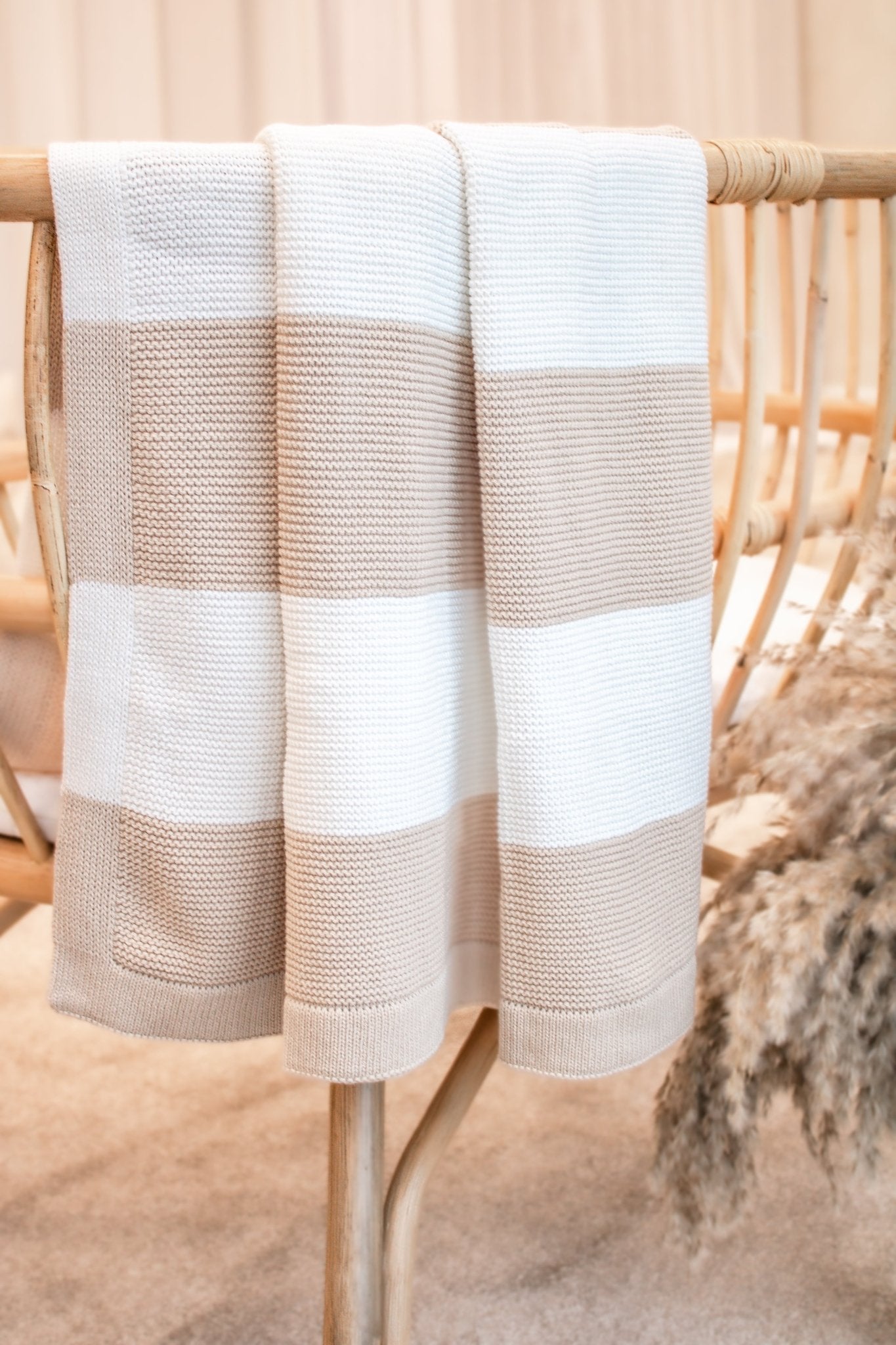 Striped Blanket | Soft Beige