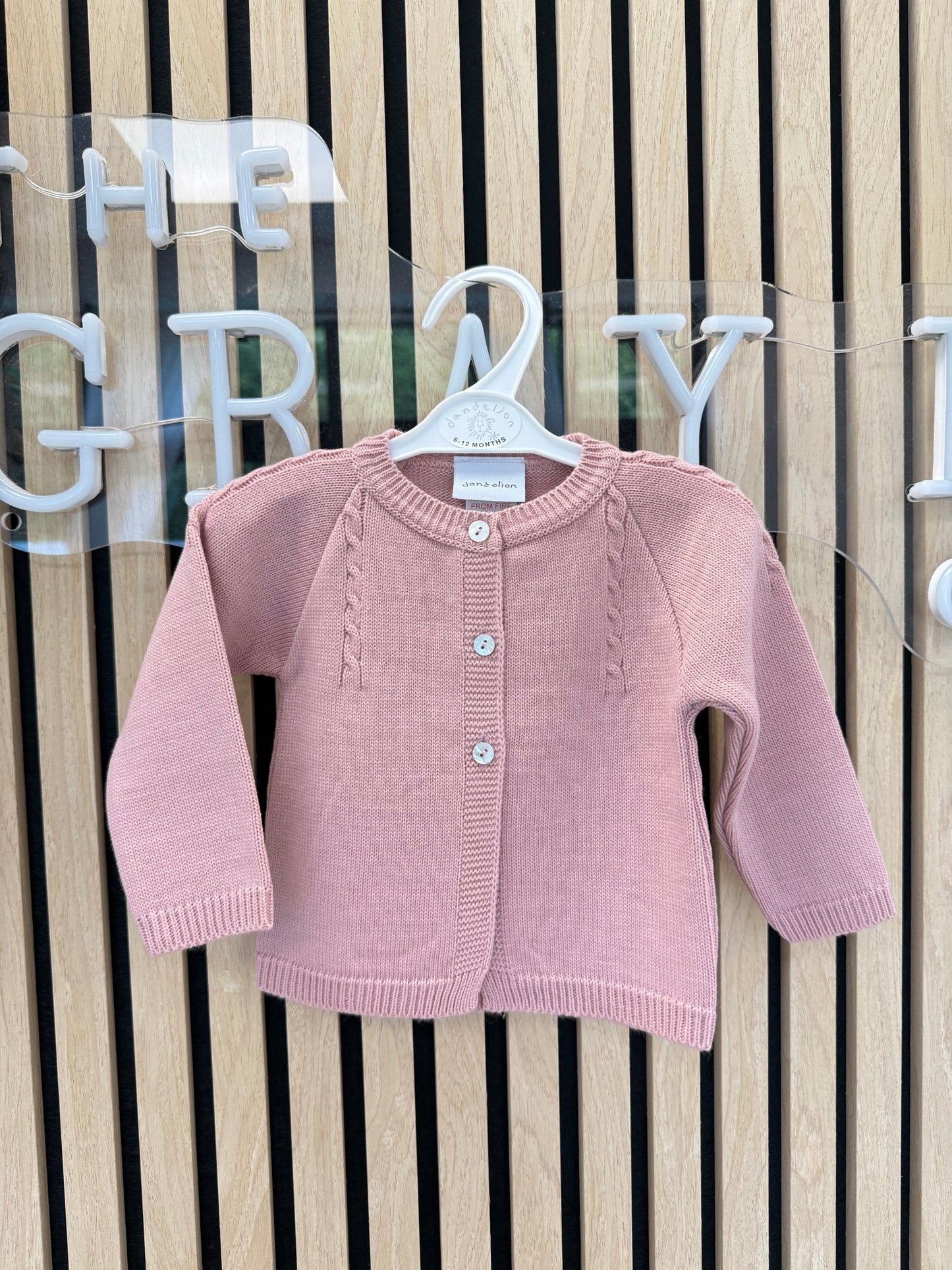 Pink Knit Cardigan