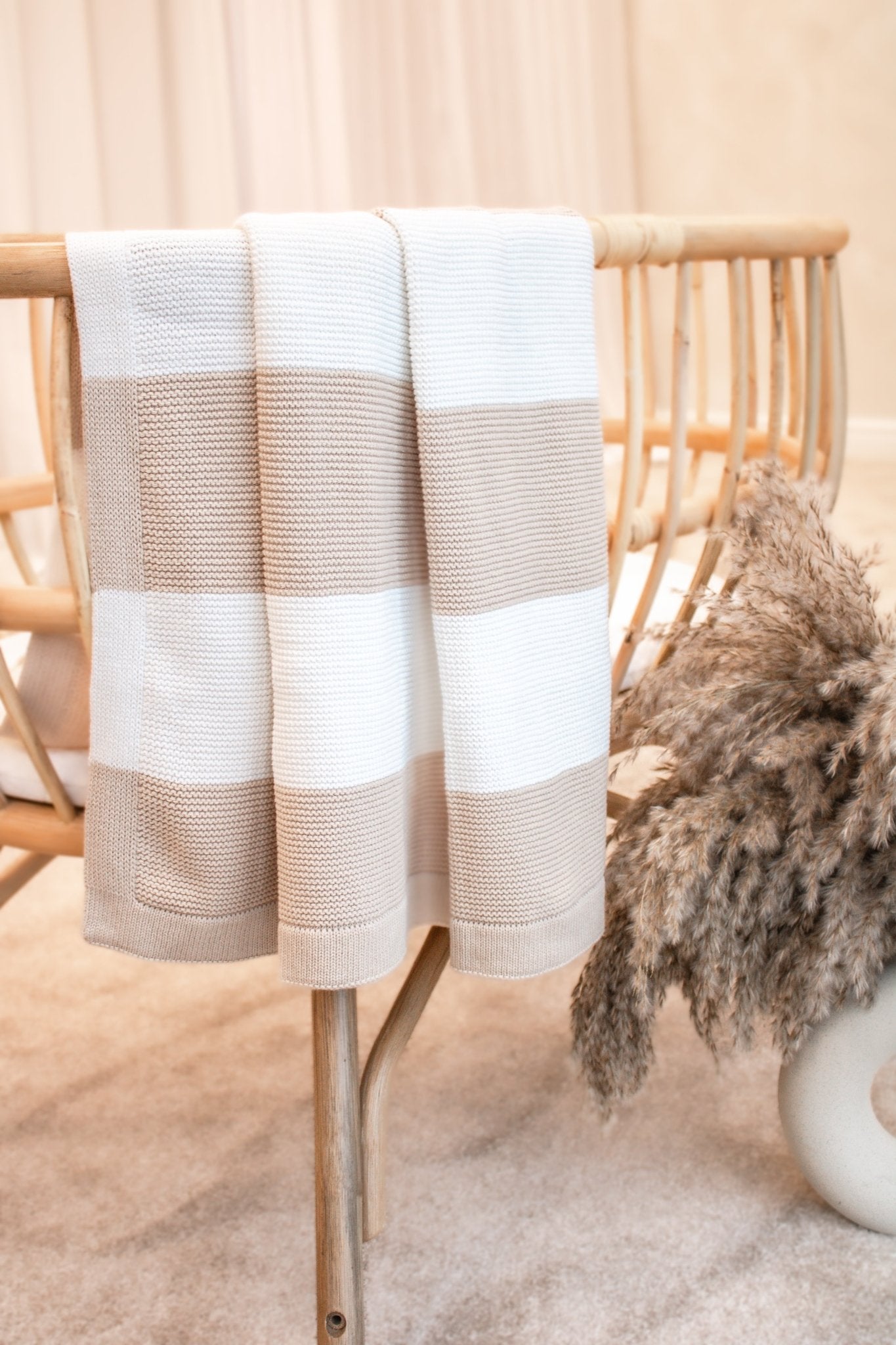 Striped Blanket | Soft Beige