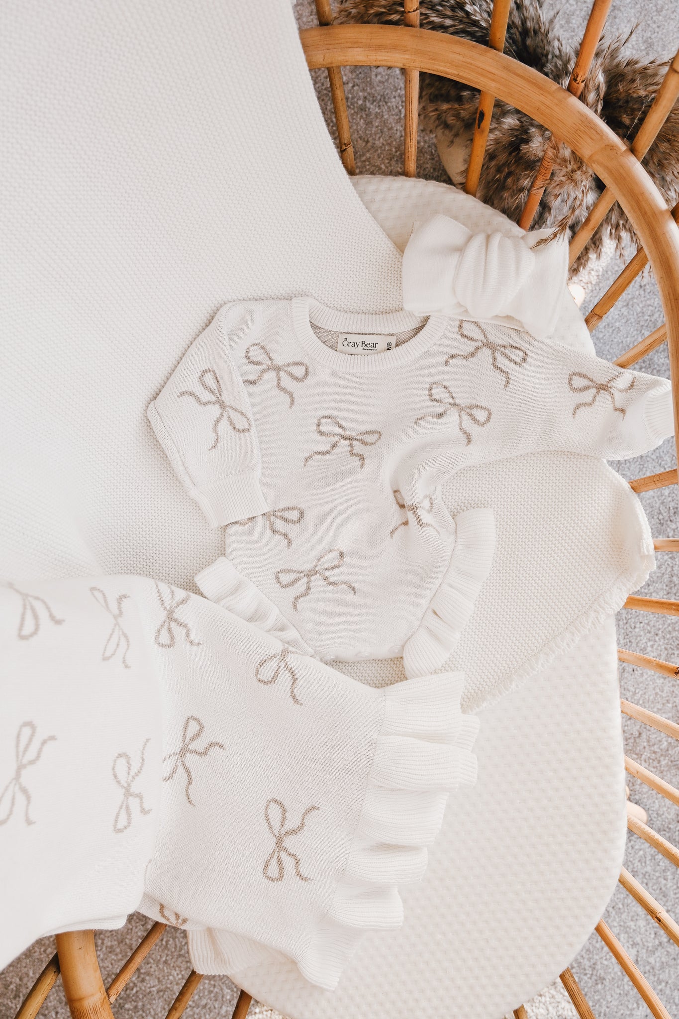 Ruffled Leg Romper | Bows