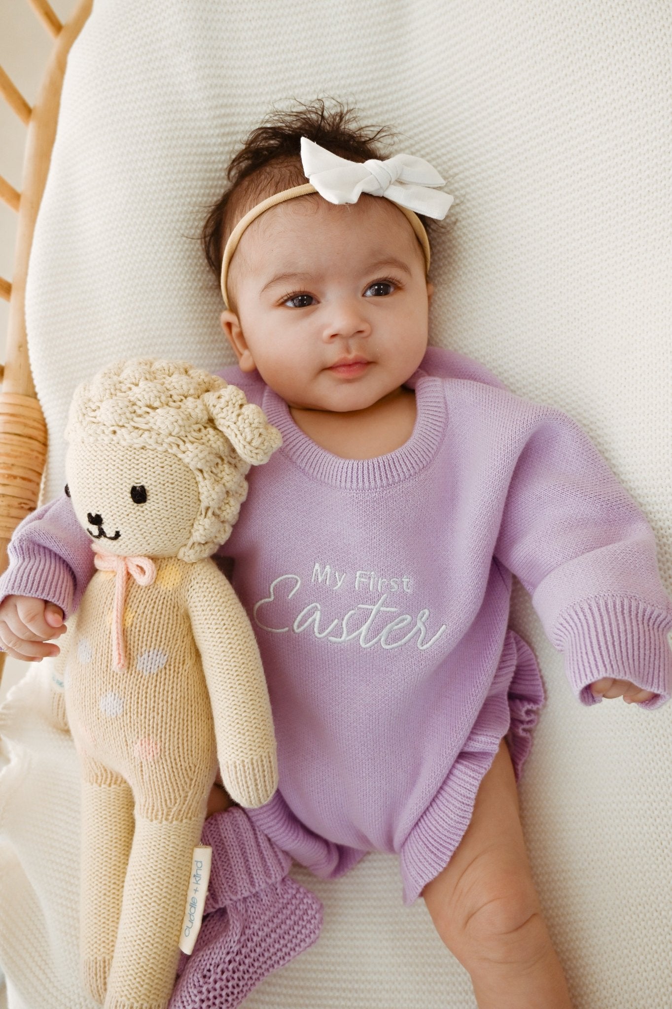 Purple Ruffled Romper | Easter Collection