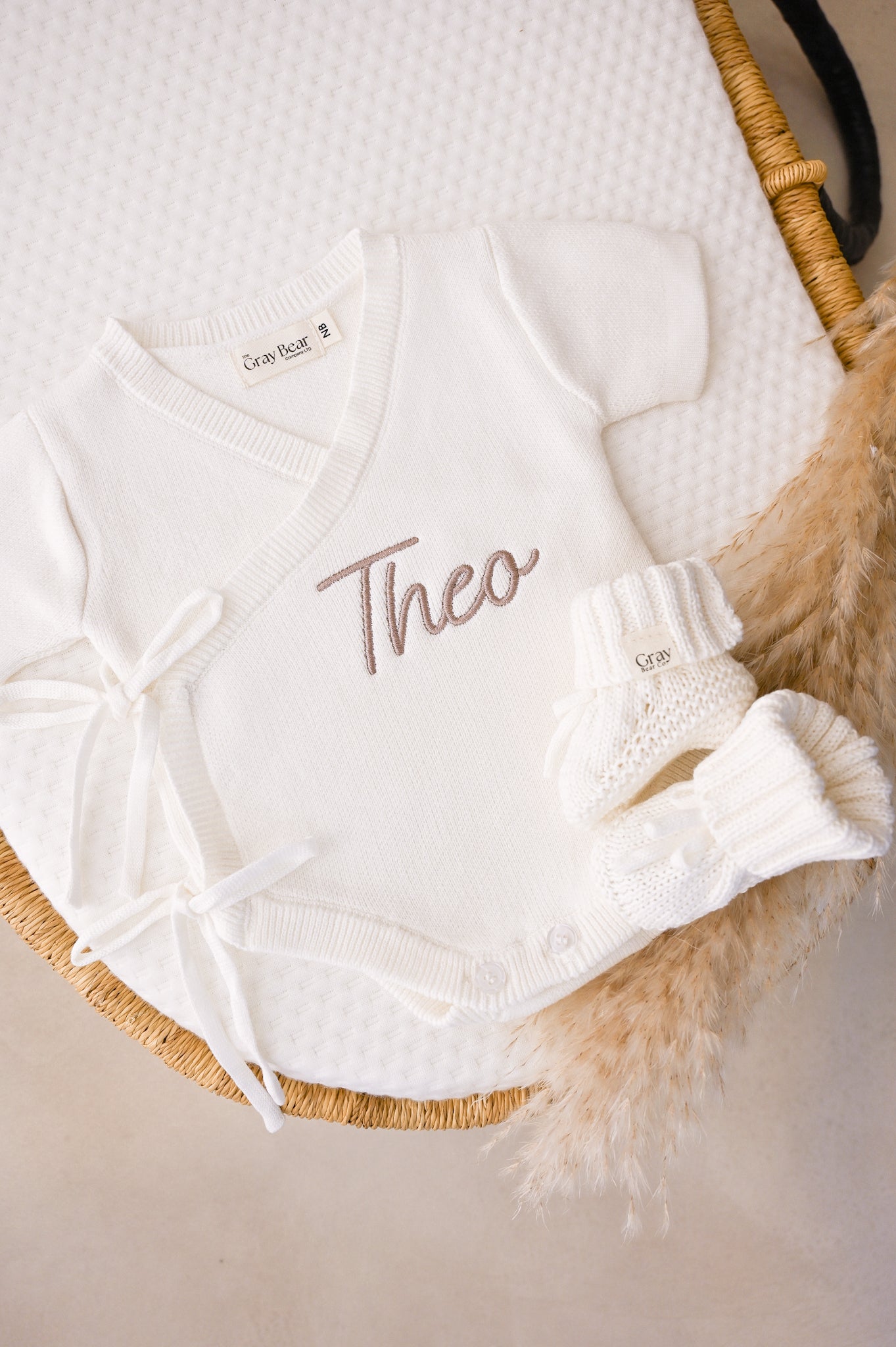 Unisex Wrap Romper | White