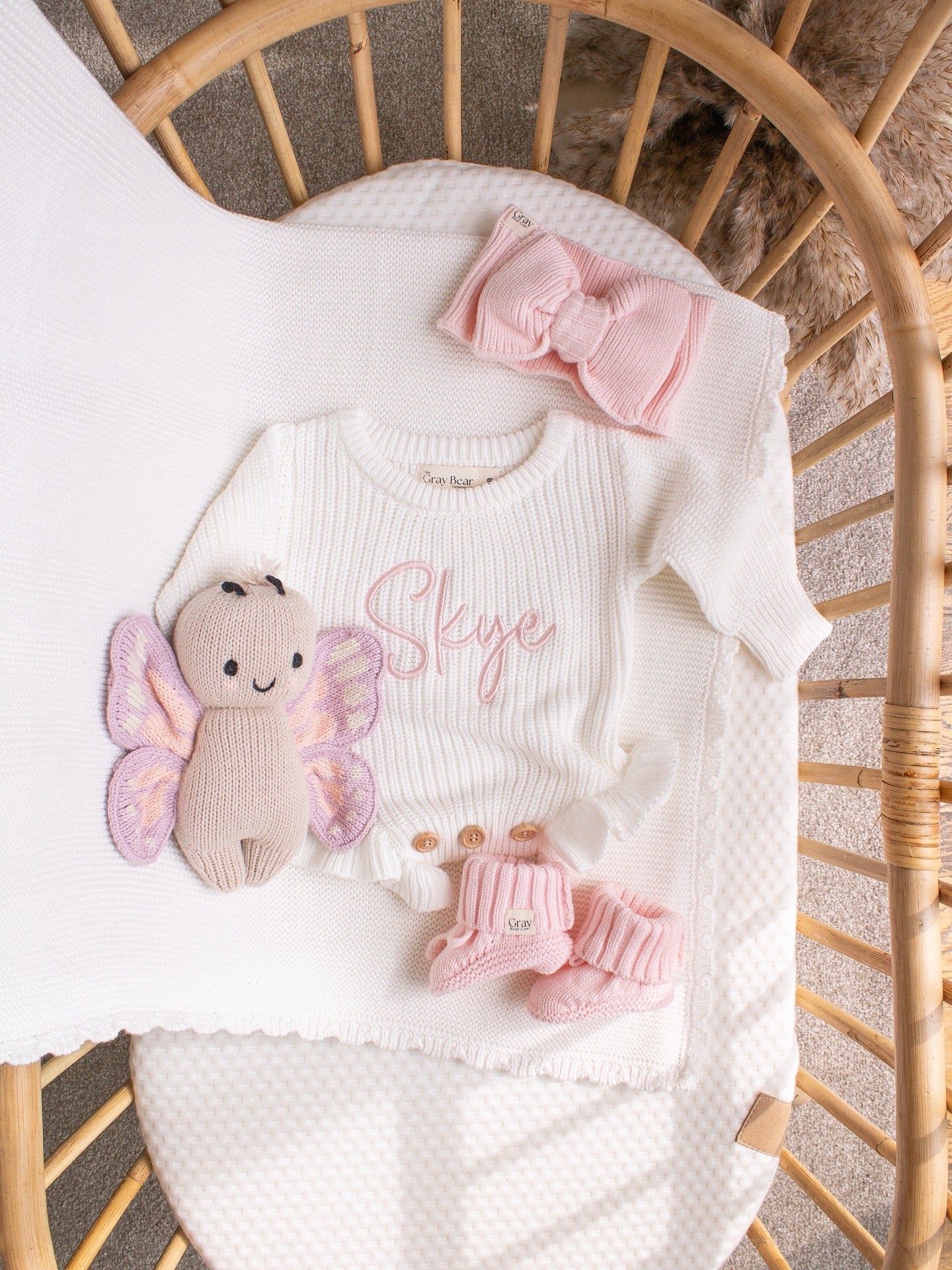 Chunky Ruffle Romper | White