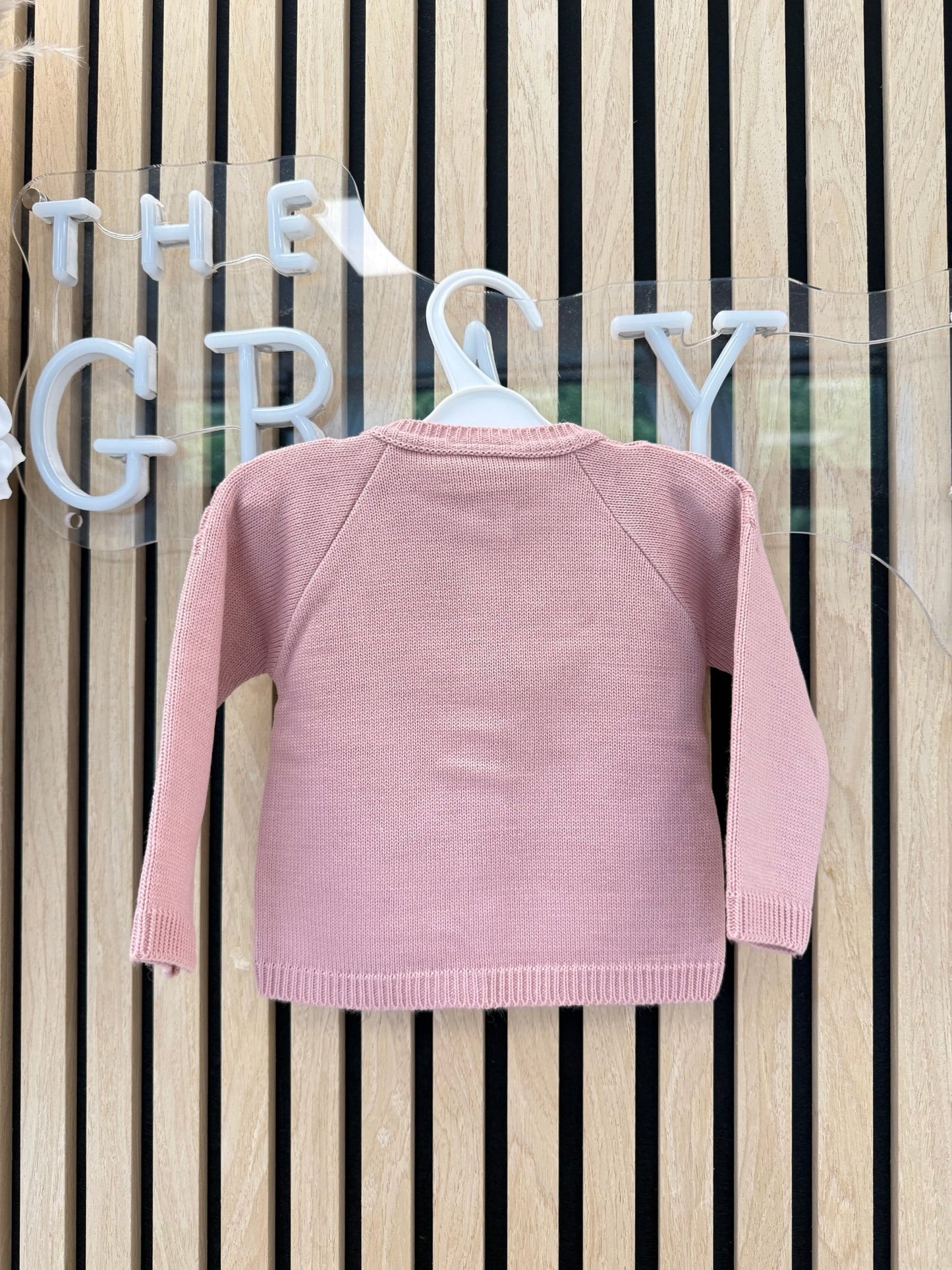 Pink Knit Cardigan