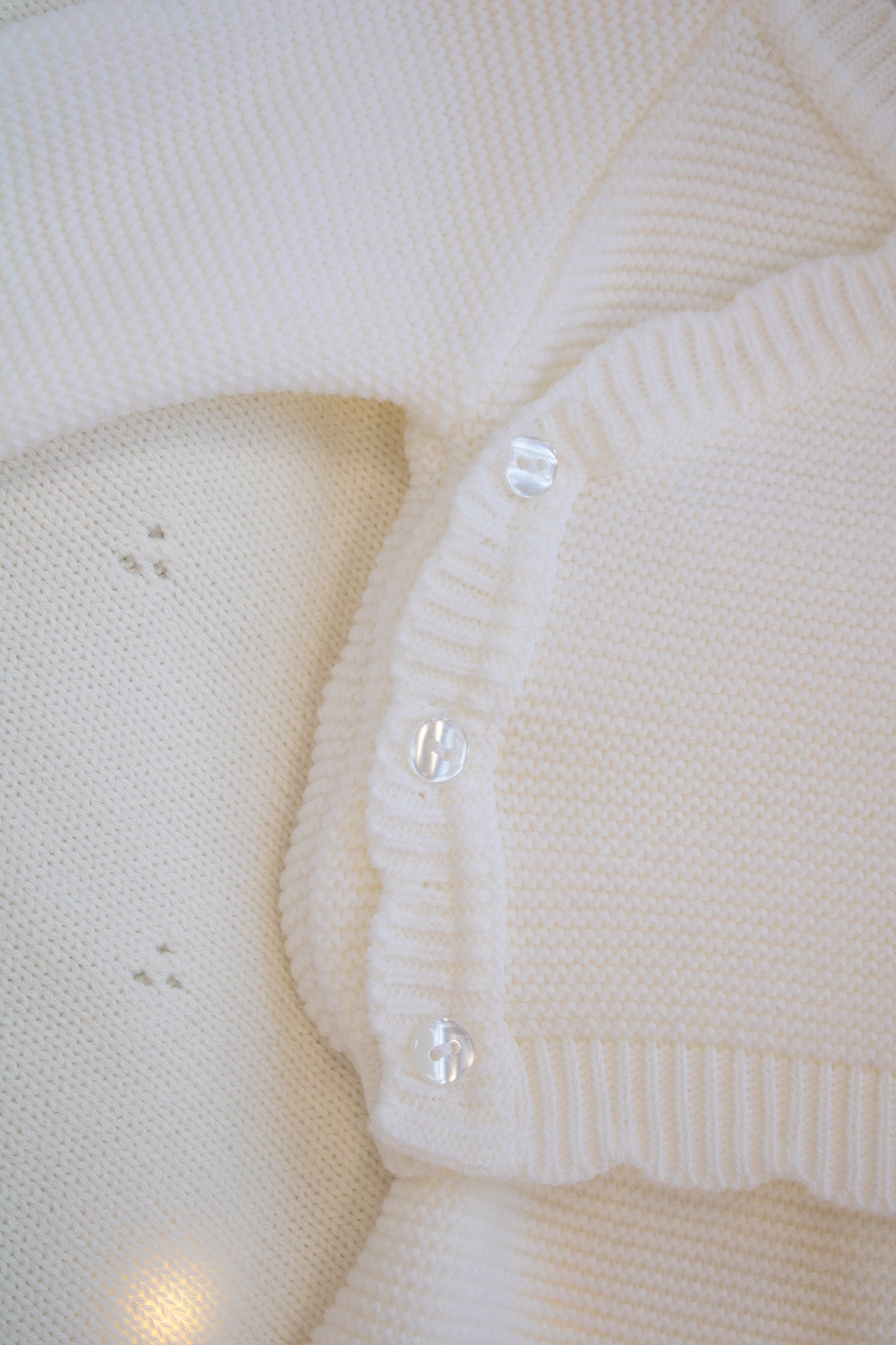 Baby White Knit 2-Piece