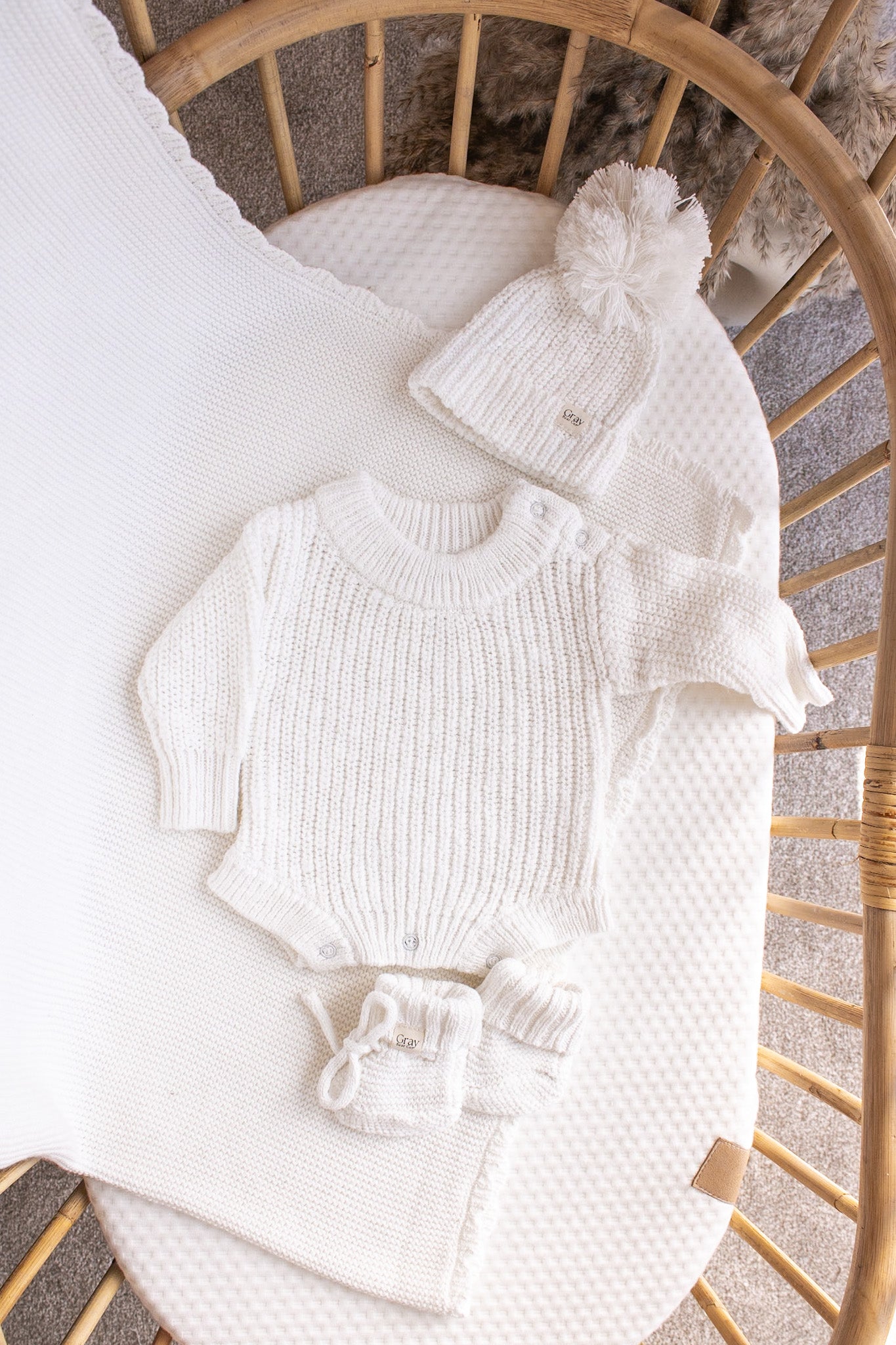 Textured Romper | White