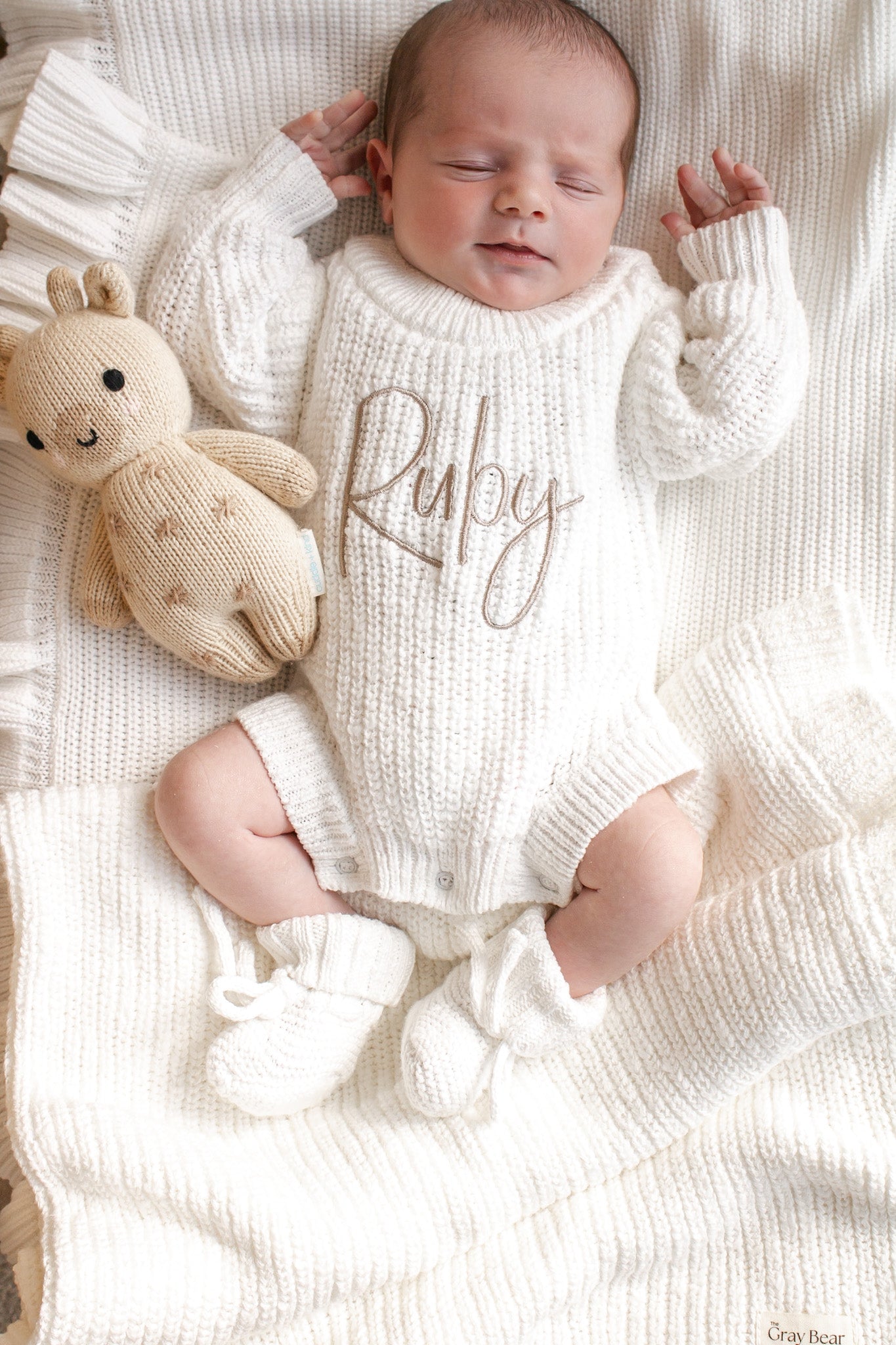Textured Romper | White