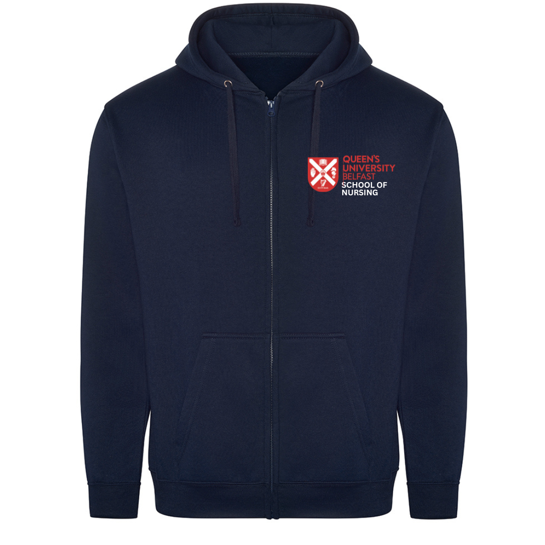 NHS Zip Hoodie - Queens University Belfast