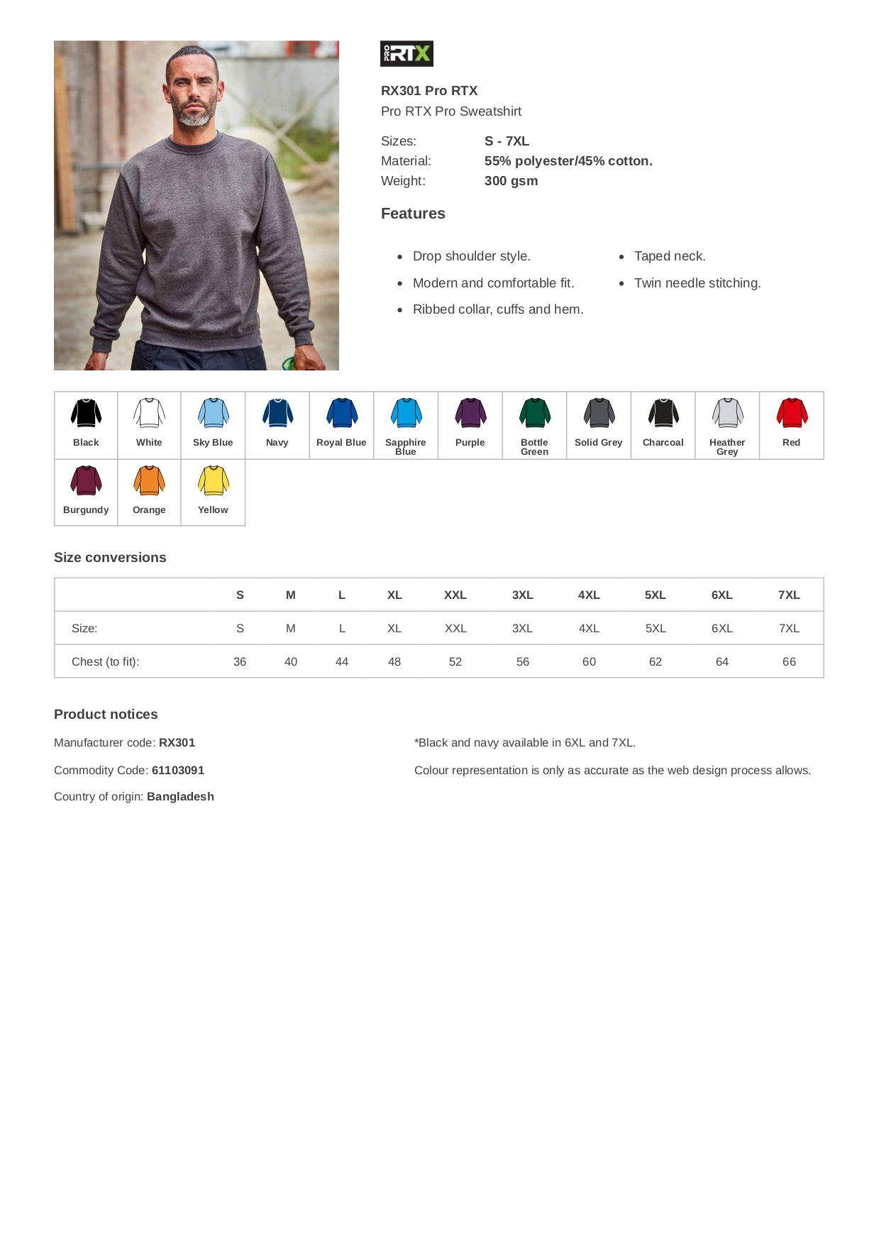 RX301 Pro RTX Pro Sweatshirt