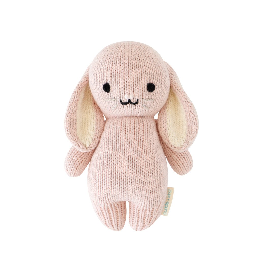 Soft Beige Bear & Bunny Baby Romper – Heart Print Summer Wear main image 1