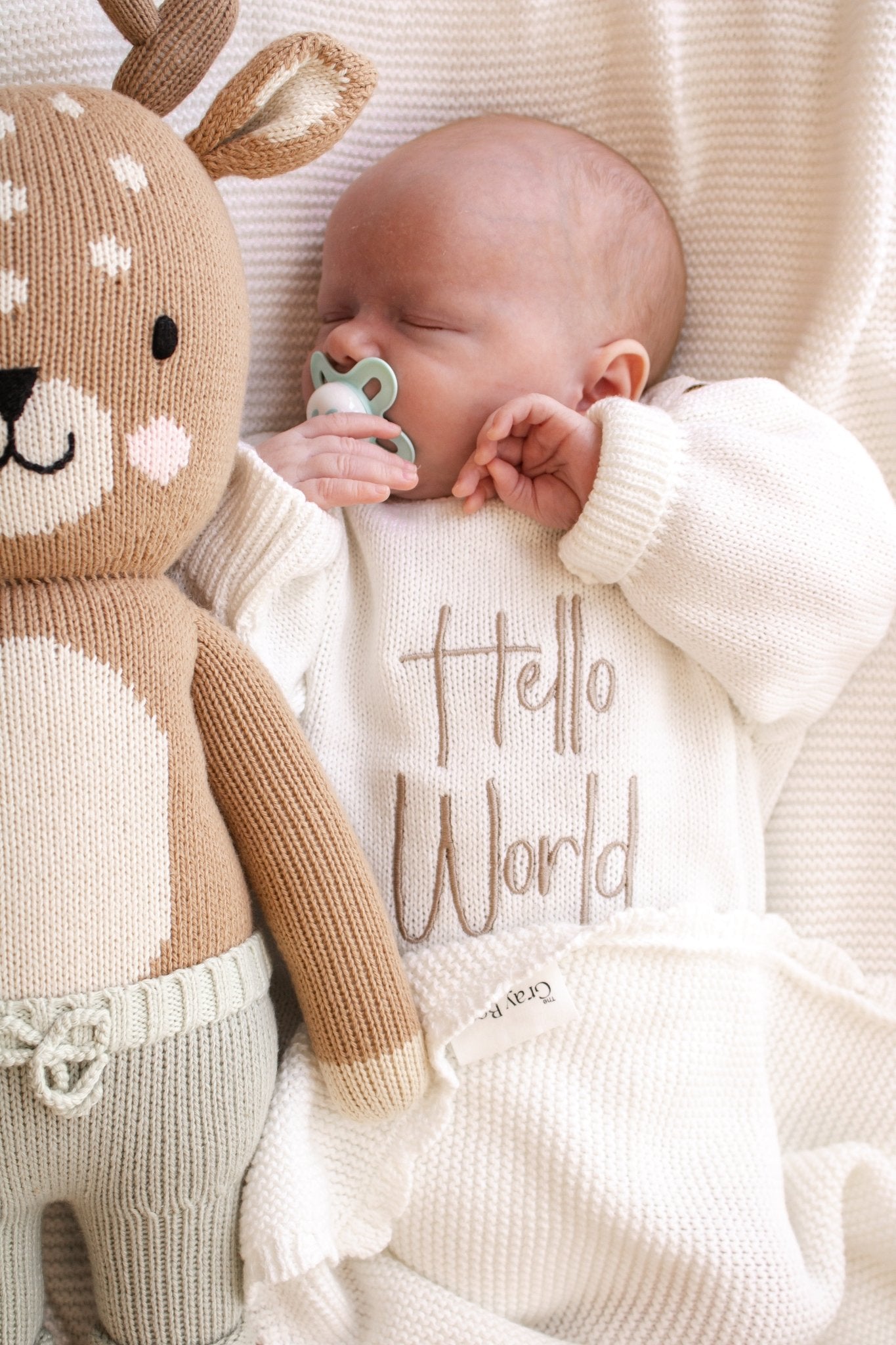 Hello World Romper White - Main Image