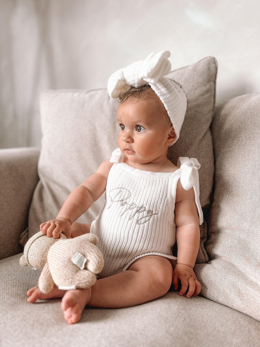 Sleeveless Ruffle Romper | White