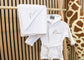 Baby White Dressing Gown and Towel Set