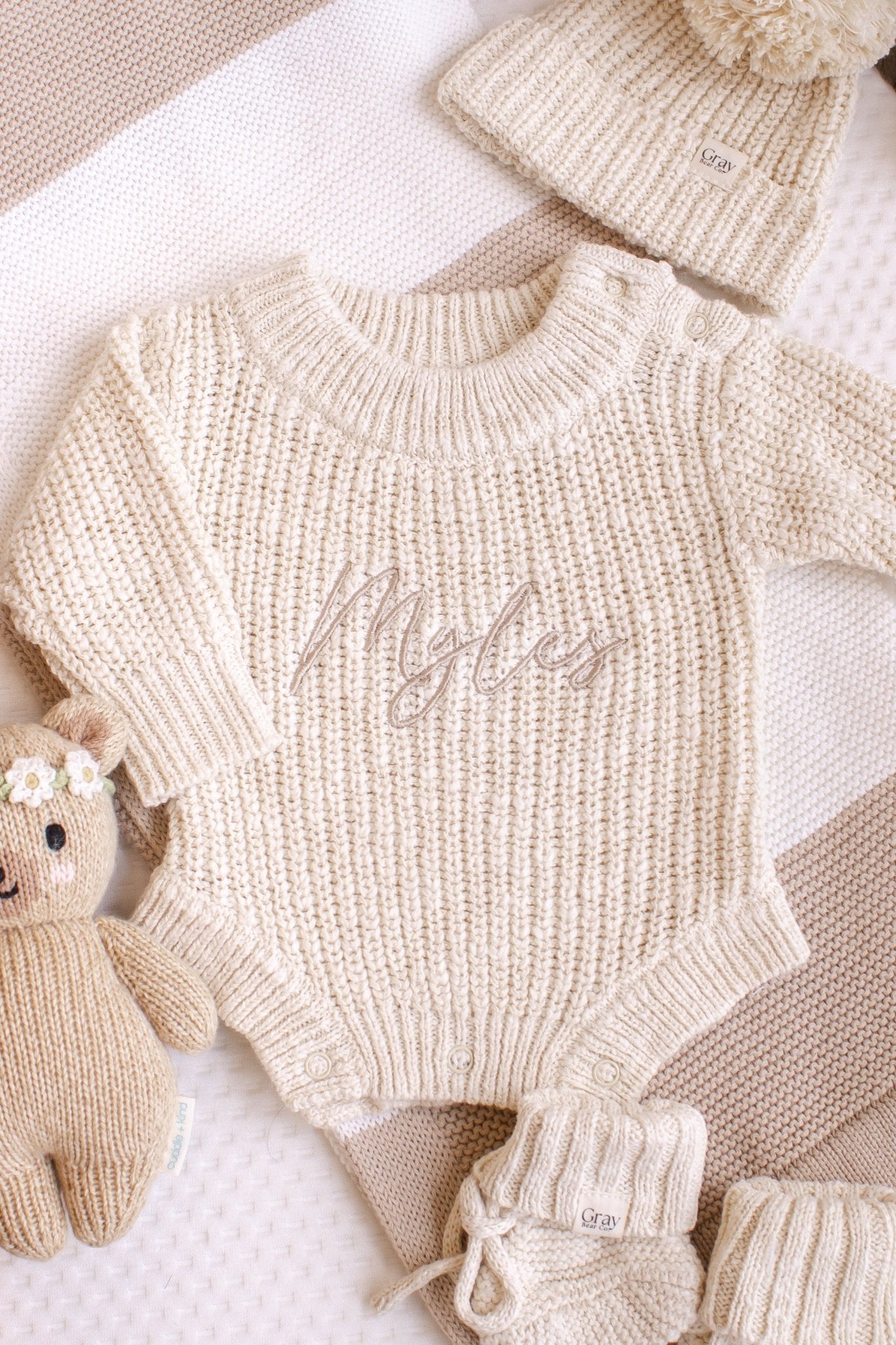 Textured Romper | Sand