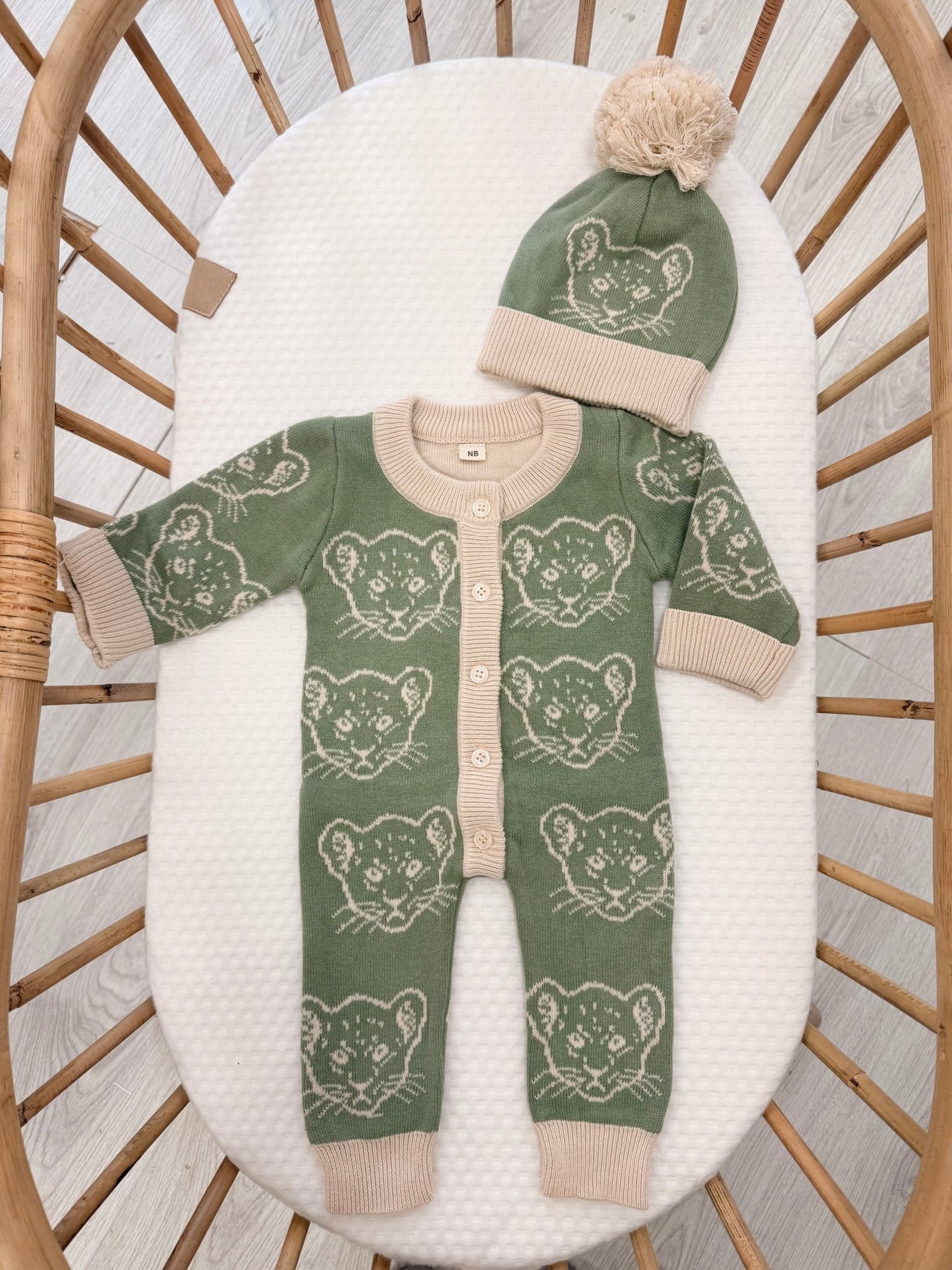 Lion Cub Romper and Hat |Size NEWBORN