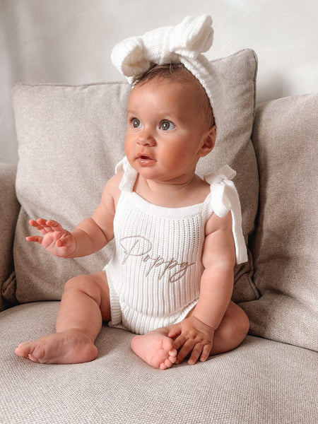 Short Sleeve Ruffle Romper | PREORDER