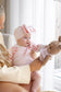 Pink Candy Cane Romper | Christmas Collection