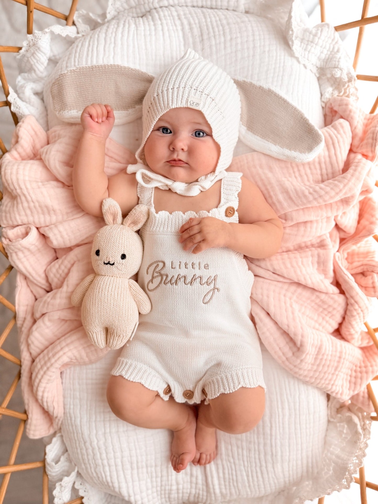 Sleeveless Scalloped Romper | Easter Collection