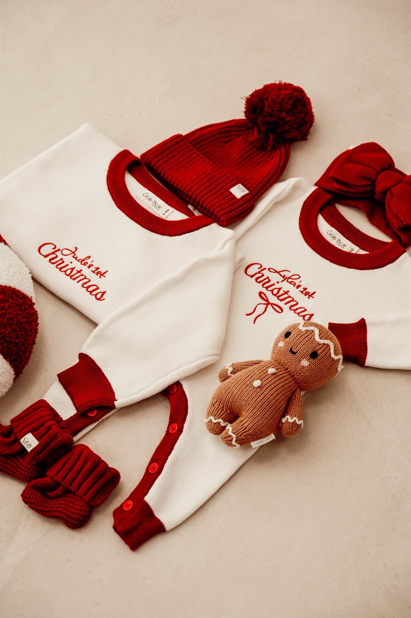 Unisex Personalised first Christmas Romper | Colour Block