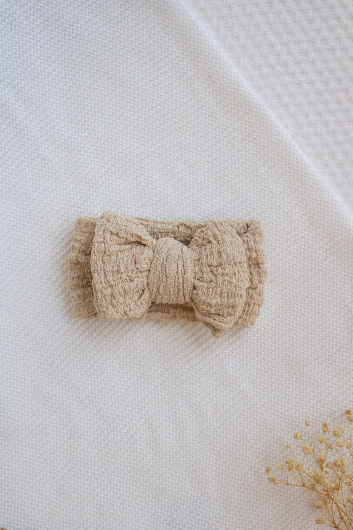 Wrinkle Head Bow | Sand