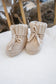 Knitted Booties / Socks - Soft Beige