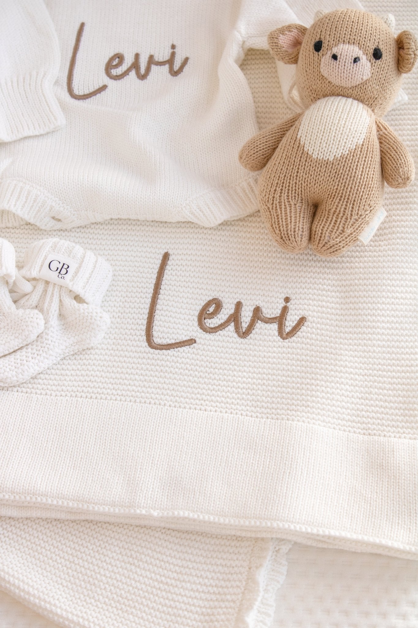 Baby Blanket & Romper Bundle | White