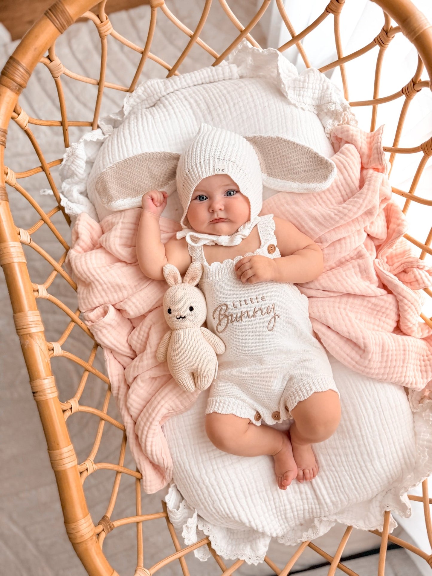 Sleeveless Scalloped Romper | Easter Collection