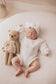 Personalised Ruffled Leg Romper | White