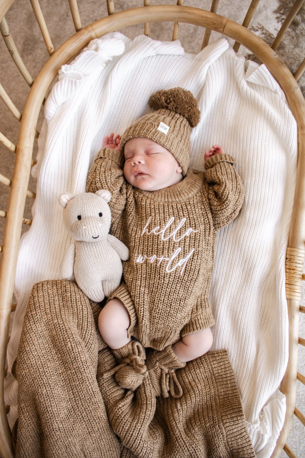 Textured Romper | Chestnut