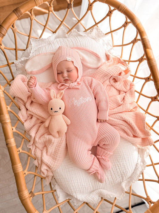 Personalised Full Length Romper | Blossom Pink