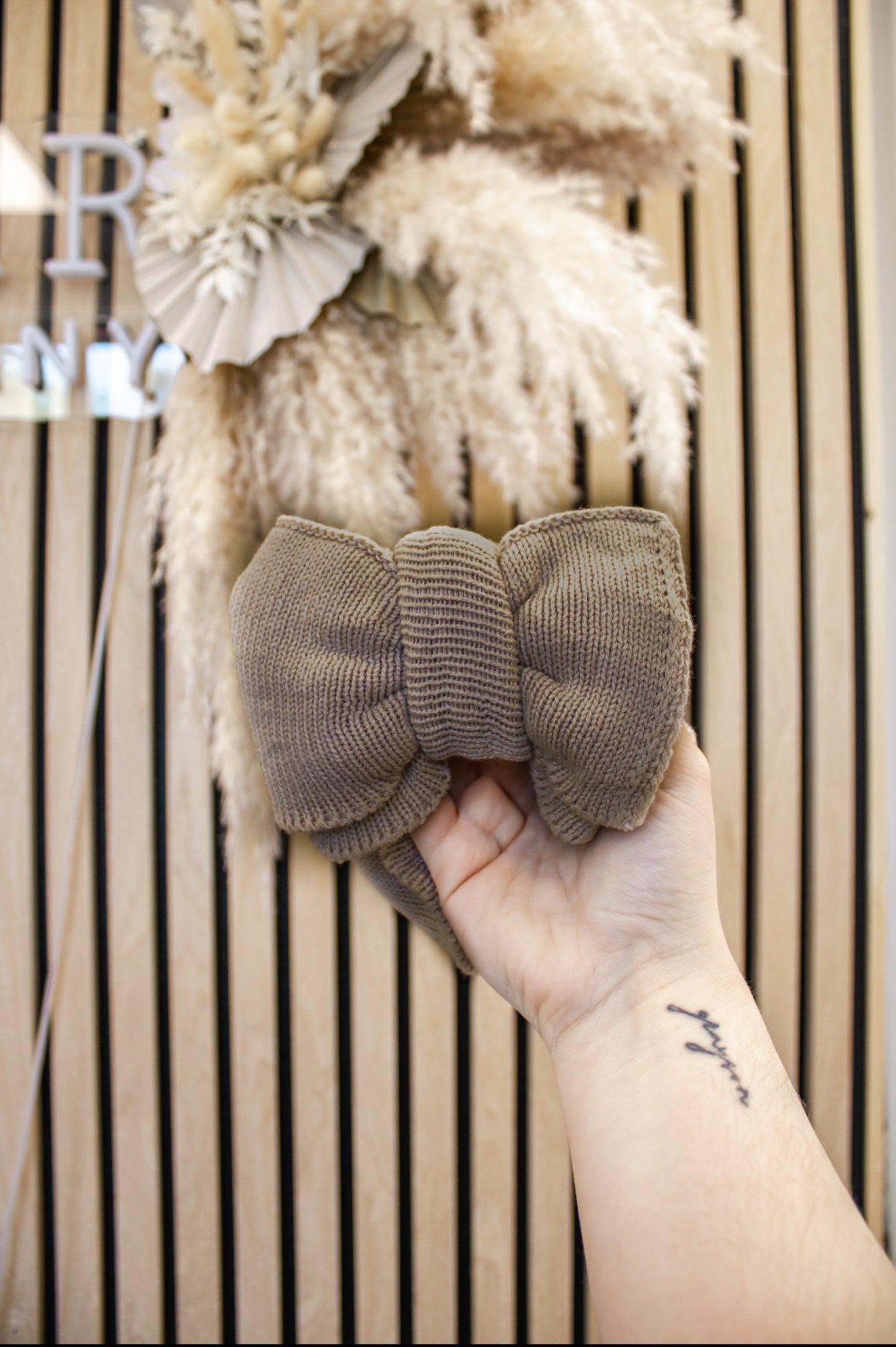 Knitted Head Bow | mocha