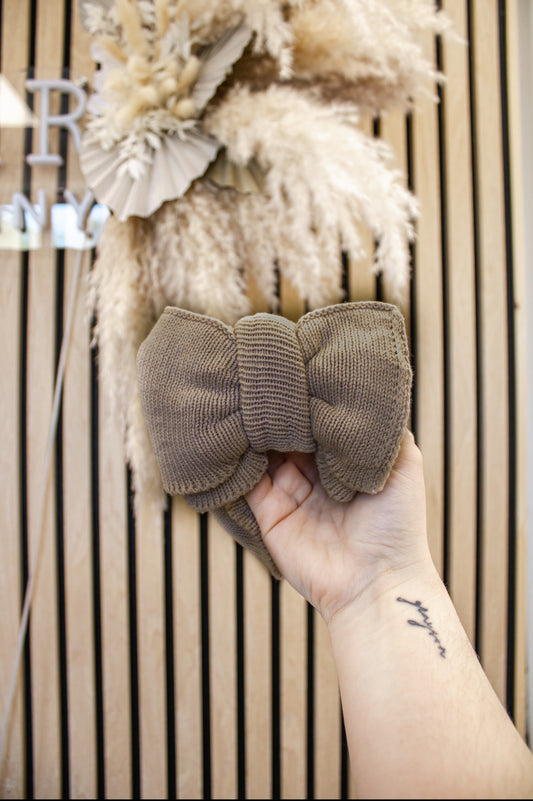 Knitted Head Bow | mocha