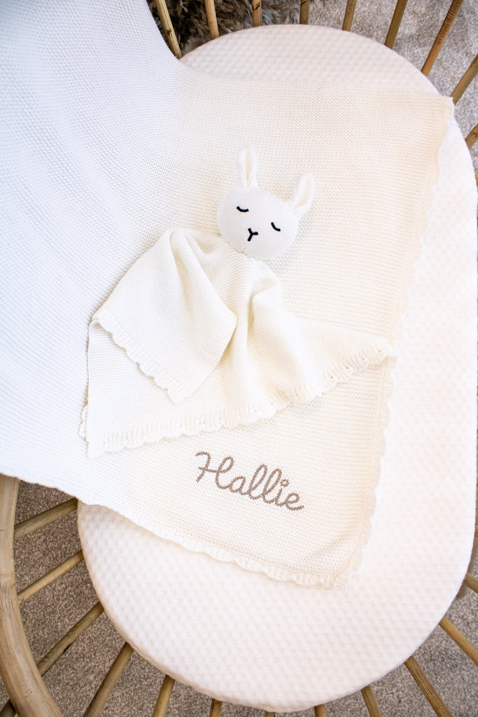 Baby Blanket & Comforter Bundle | White