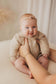 Personalised Ruffled Leg Romper | Fawn