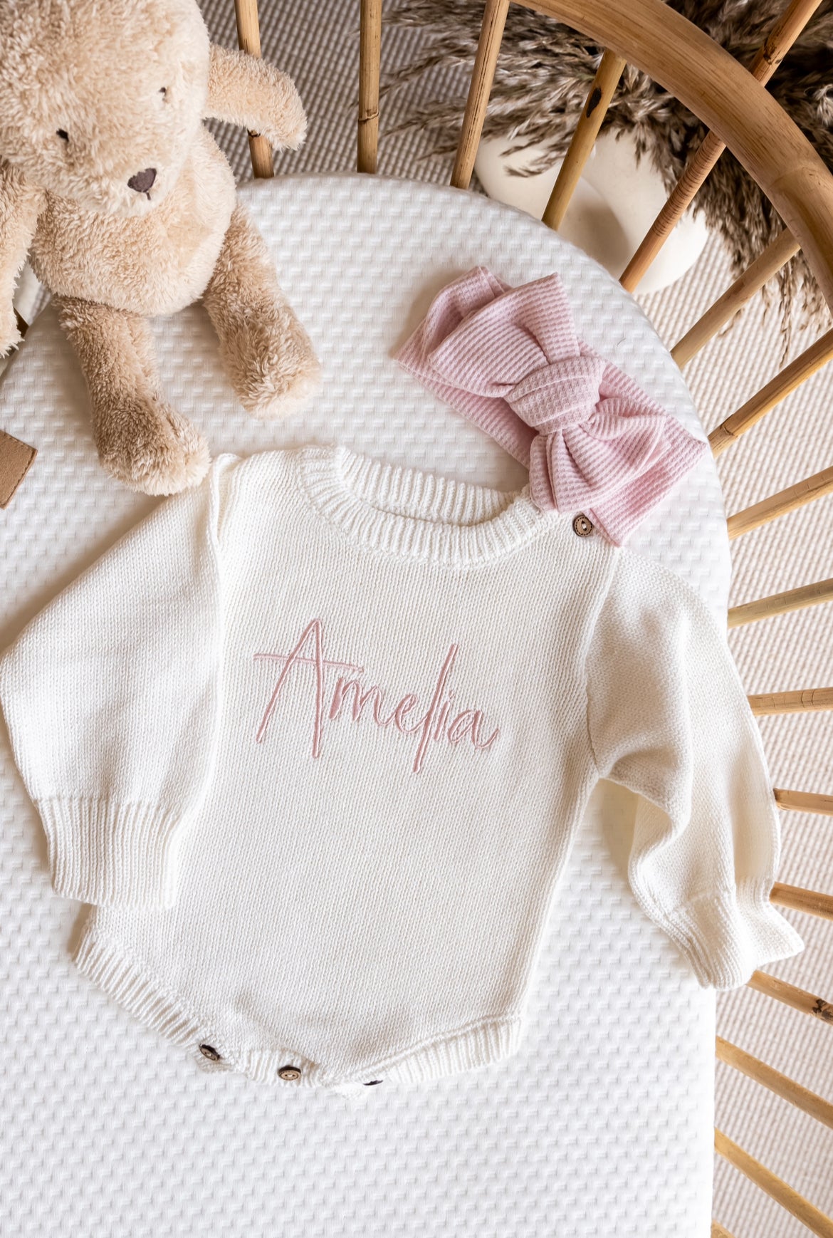 Personalised Baby Romper | White