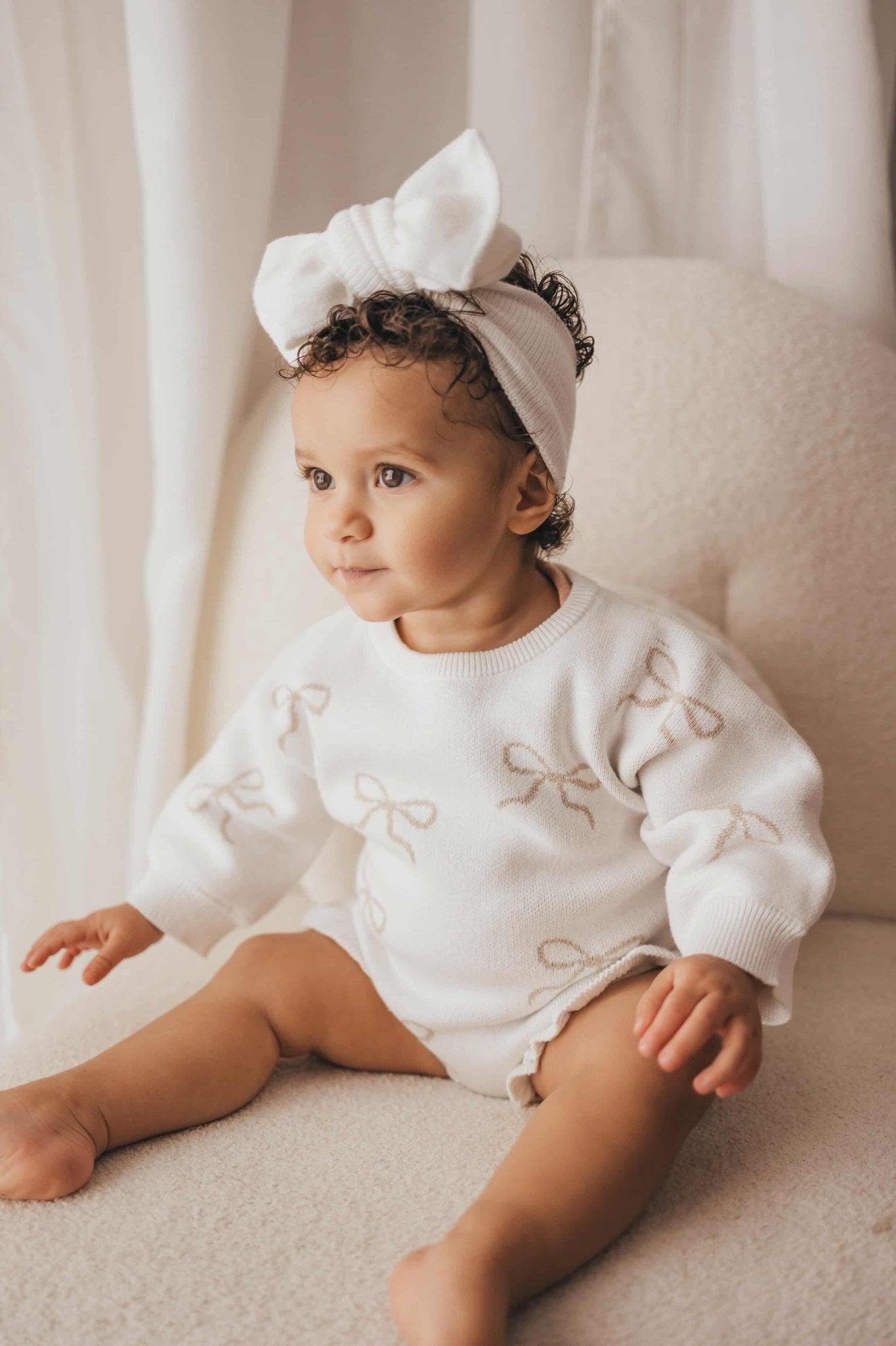 Ruffled Leg Romper | Bows