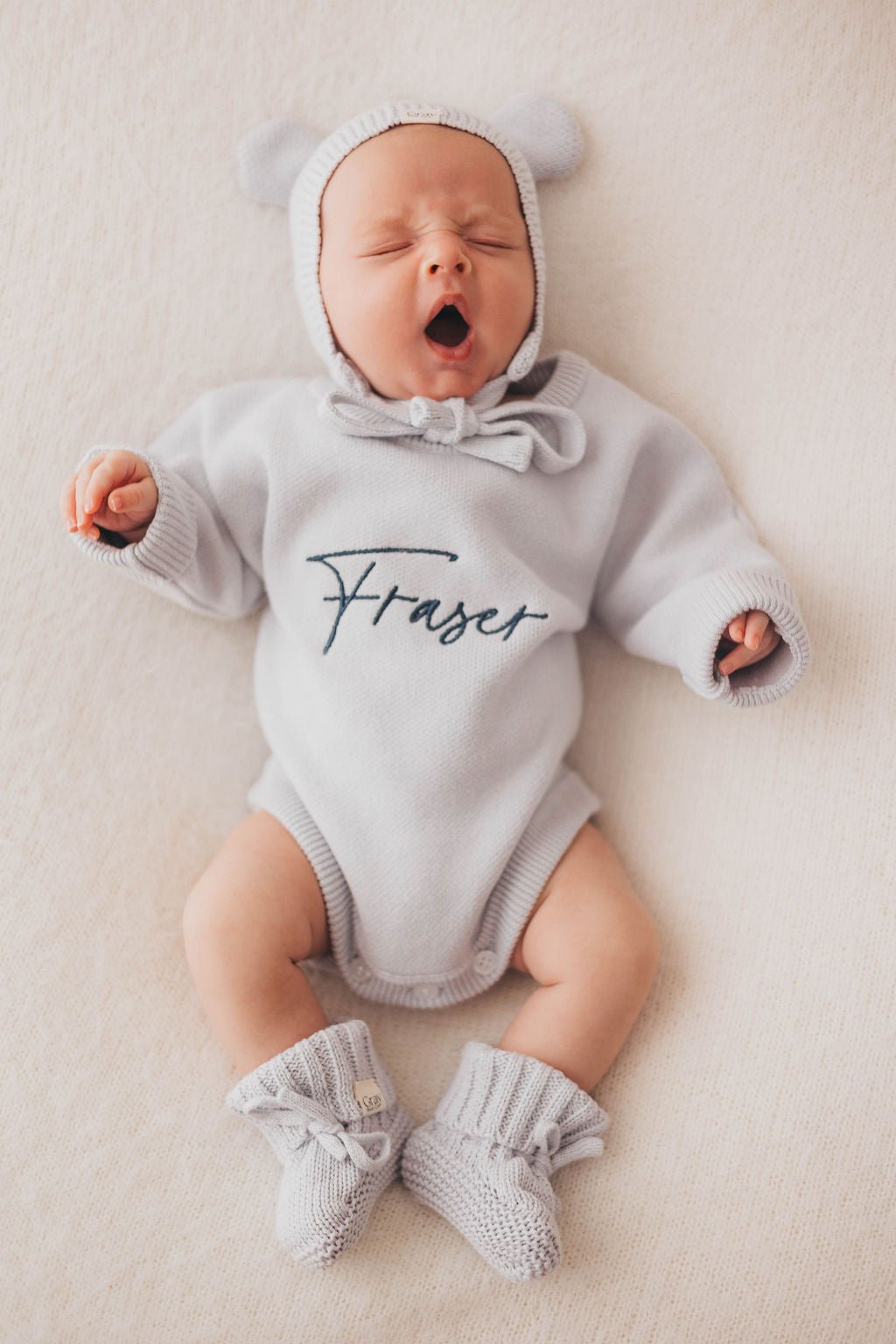 Personalised Unisex Romper | Powder Blue