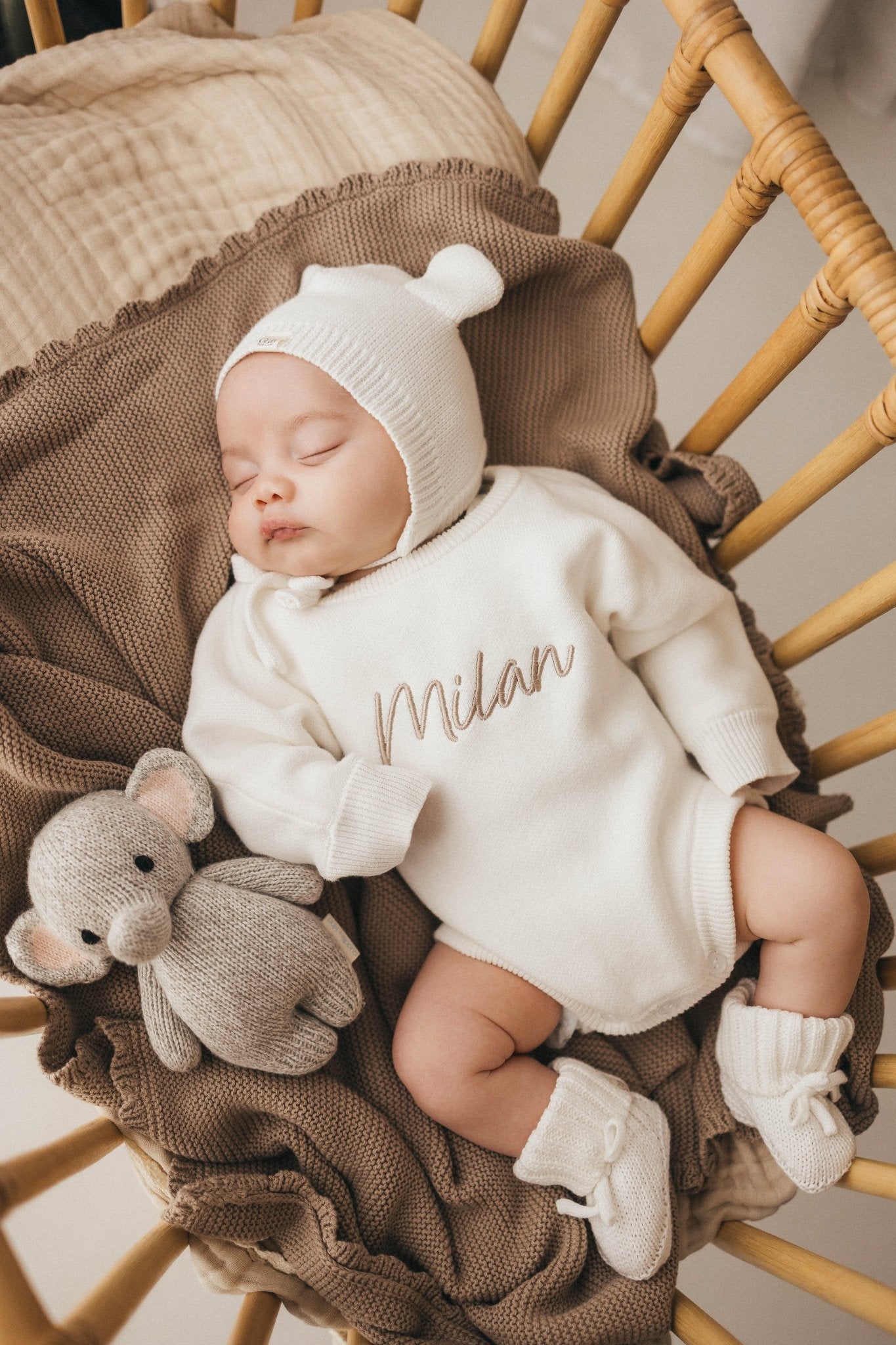 Personalised Unisex Romper | White