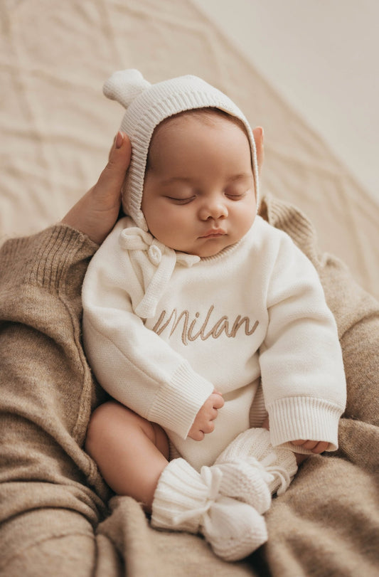 Personalised Unisex Romper | White