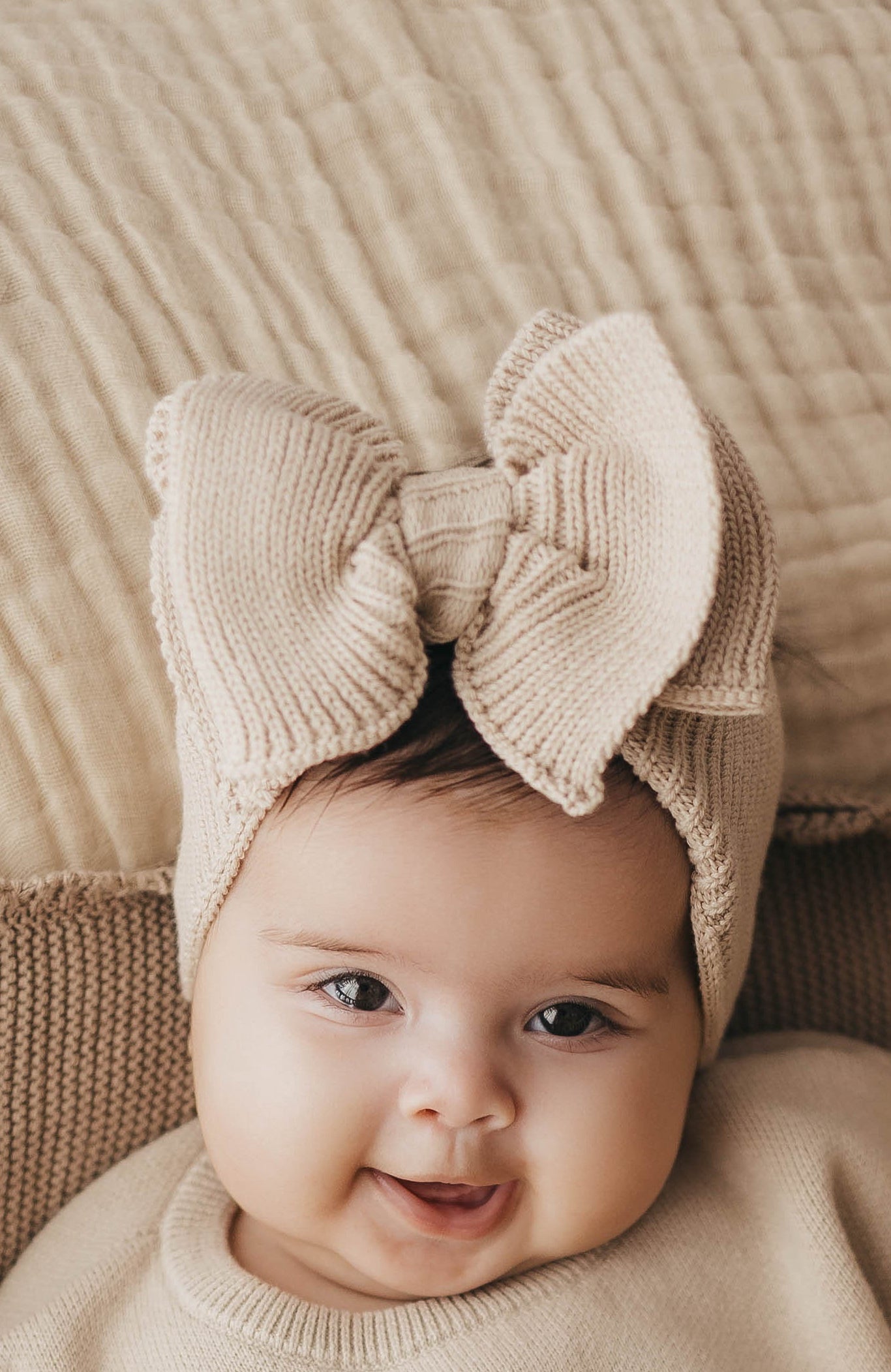 Knitted Head bow  | Fawn