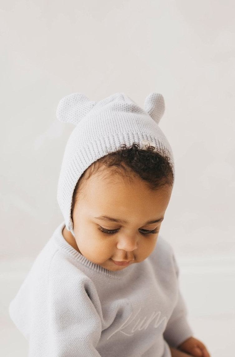 Personalised Powder Blue Romper and accessories | 3 piece Bundle