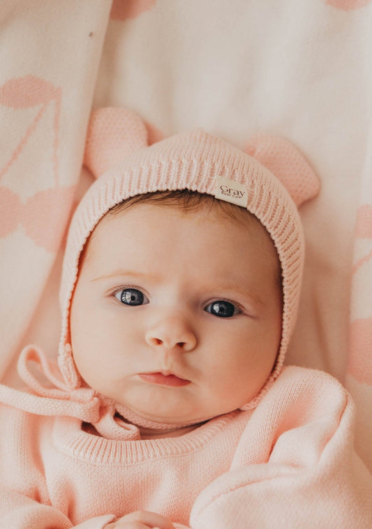 Bear Bonnet | Blossom Pink