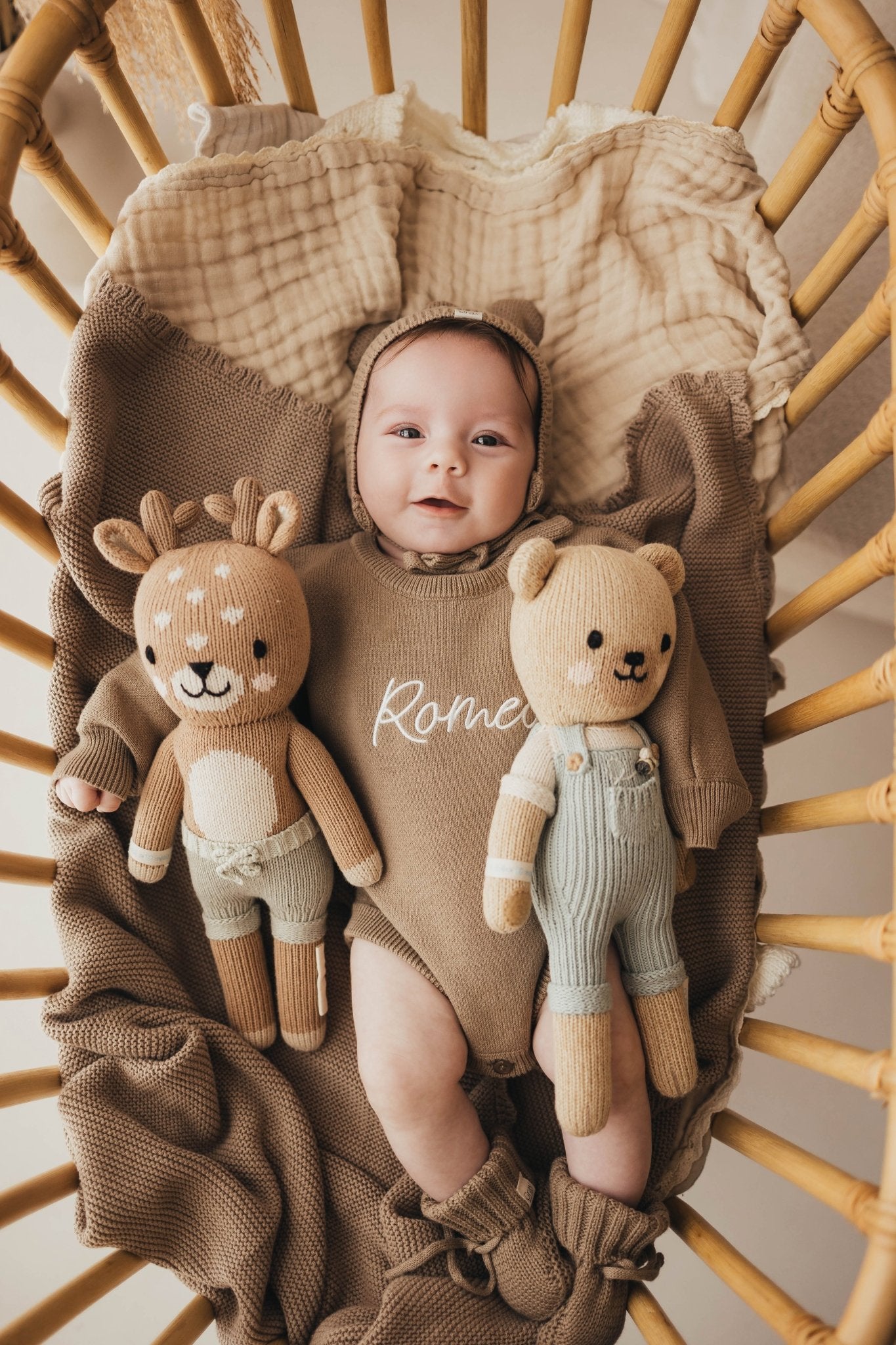 Personalised Unisex Romper | Mocha Brown