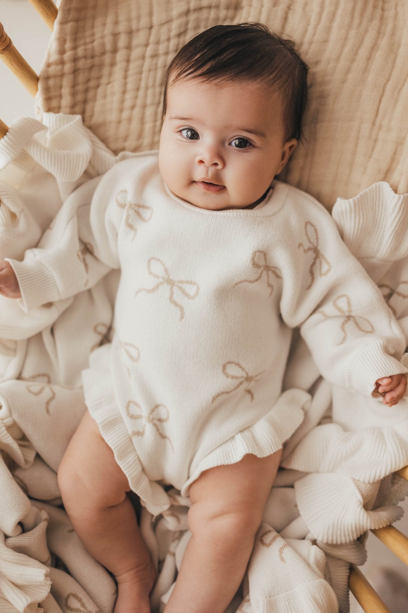 Ruffled Leg Romper | Bows