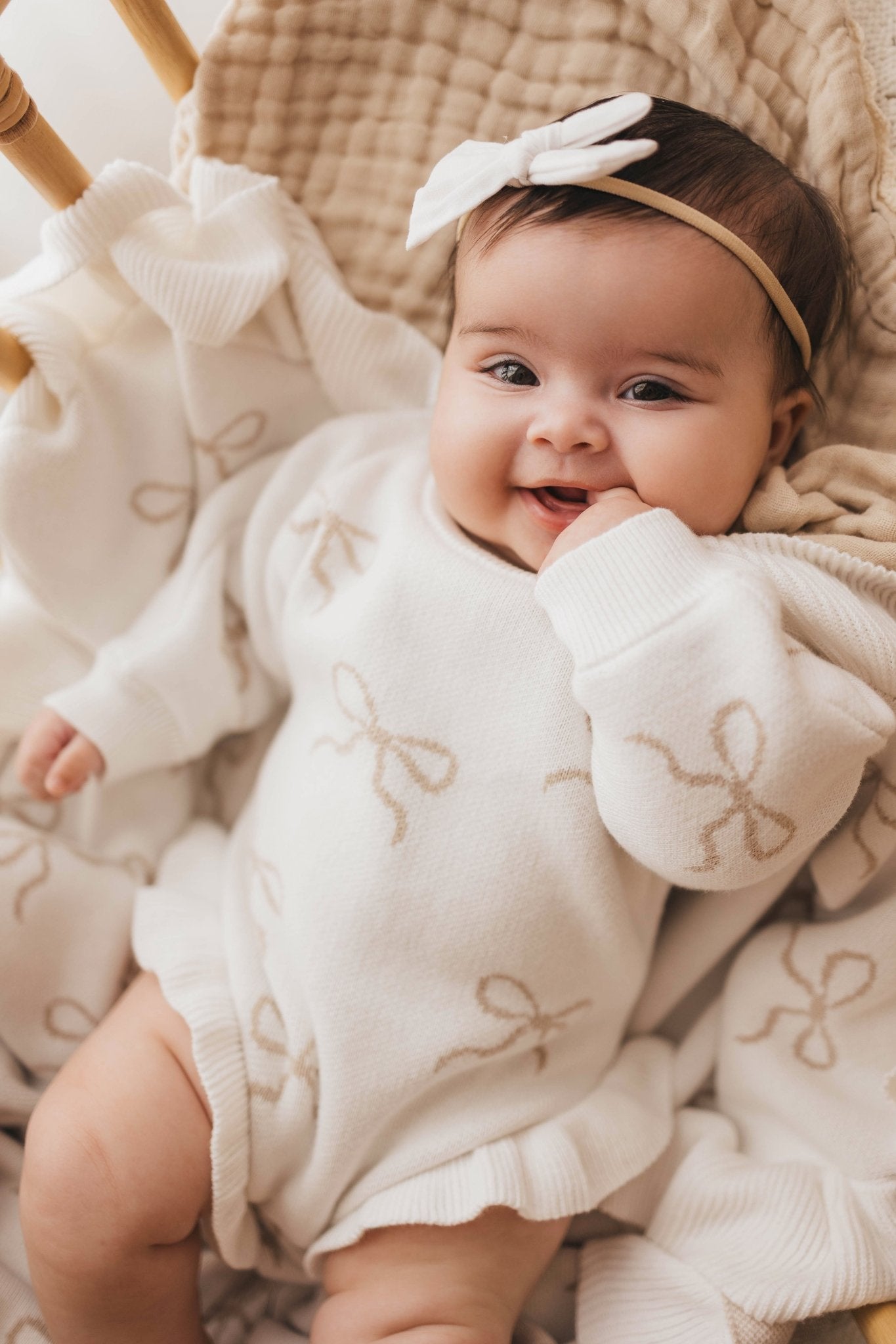 Ruffled Leg Romper | Bows