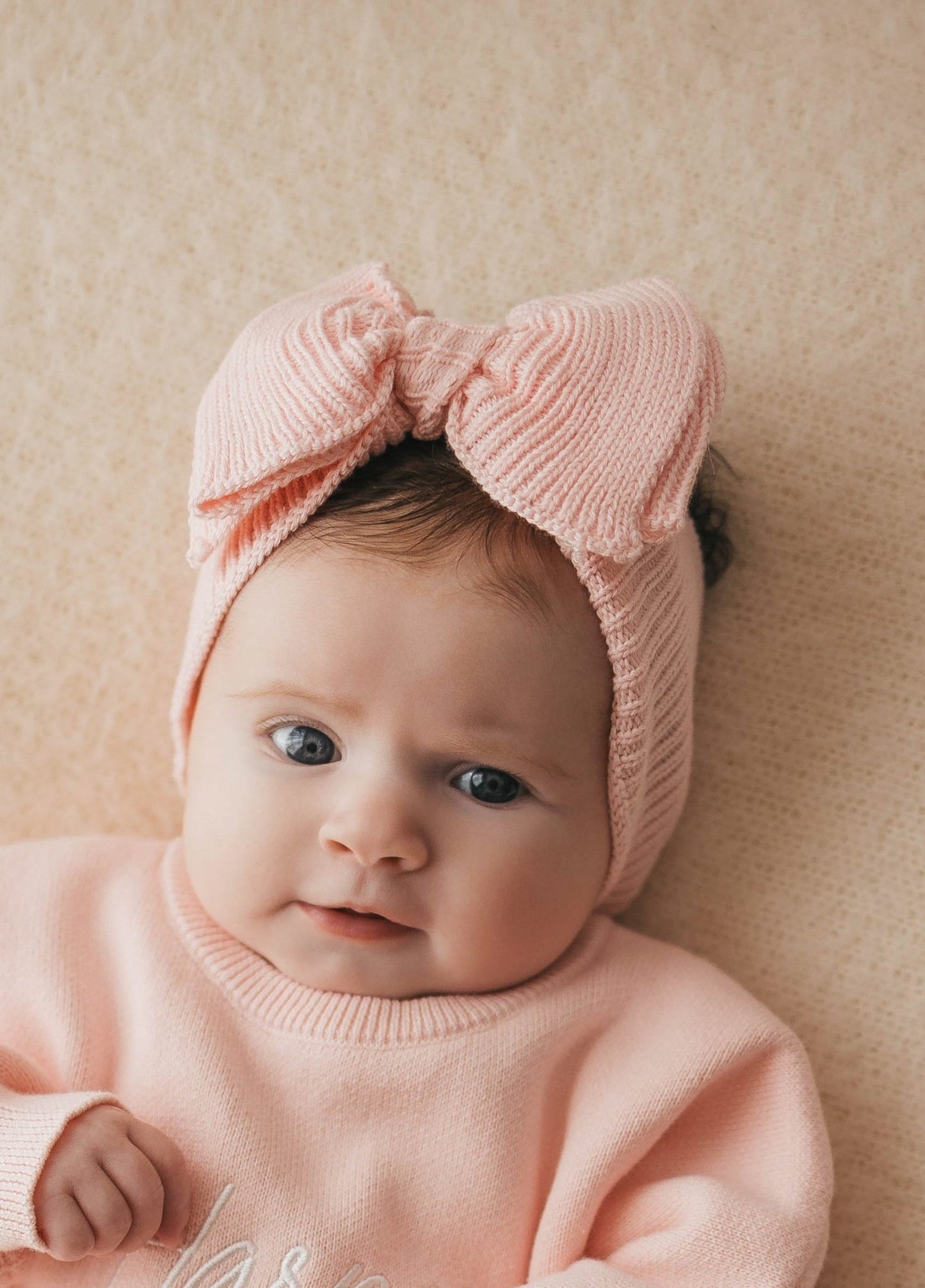 Knitted Head bow  | Blossom Pink