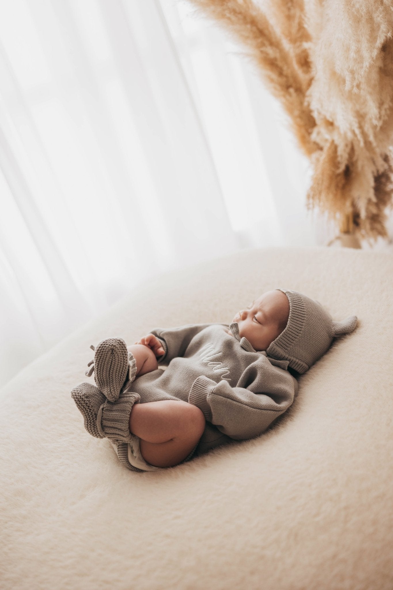 Personalised Unisex Romper | Stone Grey